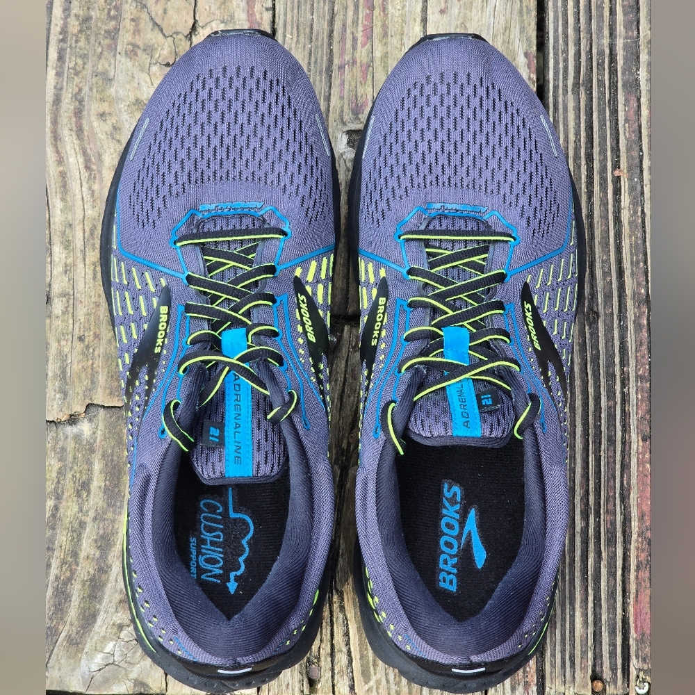 Brooks Adrenaline GTS 21 Black/Blue Jewel/Nightlife Men's Sz 12 - Picture 13 of 15